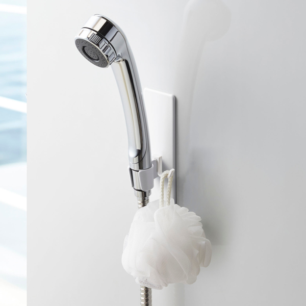 山崎実業 mist マグネットバスルームシャワーフック ミスト ( 4903208042338 シャワー フック シャワーヘッドホルダー 磁石 シャワーホルダー ホルダー 浴室 スポンジ 泡立てネット 壁面 )