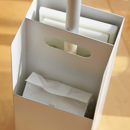 山崎実業 Plate フローリングワイパースタンド プレート ( 4903208078603 プレートシリーズ フローリングワイパー 収納 フローリングシート 収納ボックス お掃除シート )