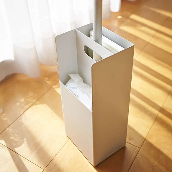 山崎実業 Plate フローリングワイパースタンド プレート ( 4903208078603 プレートシリーズ フローリングワイパー 収納 フローリングシート 収納ボックス お掃除シート )