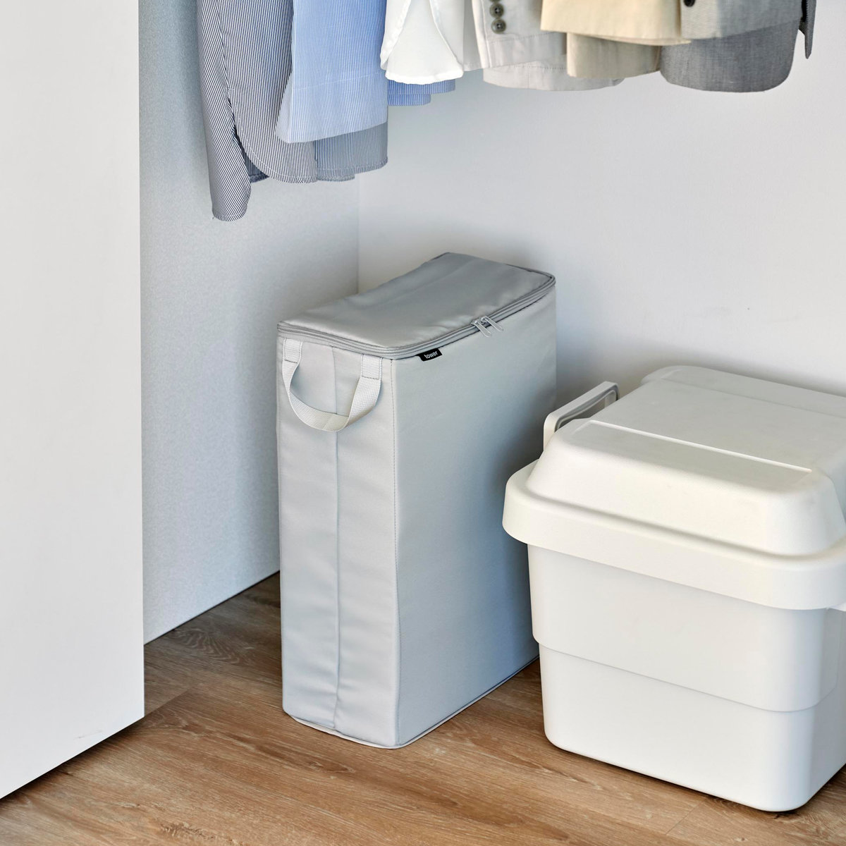 山崎実業 tower フリマ梱包資材収納ボックス タワー ( 4903208047814 タワーシリーズ 梱包資材収納ボックス 梱包資材 収納ボックス 収納ケース 梱包 資材 粘着テープ カッター 梱包道具 スリム 省スペース ) 【ブラック】 ブラック