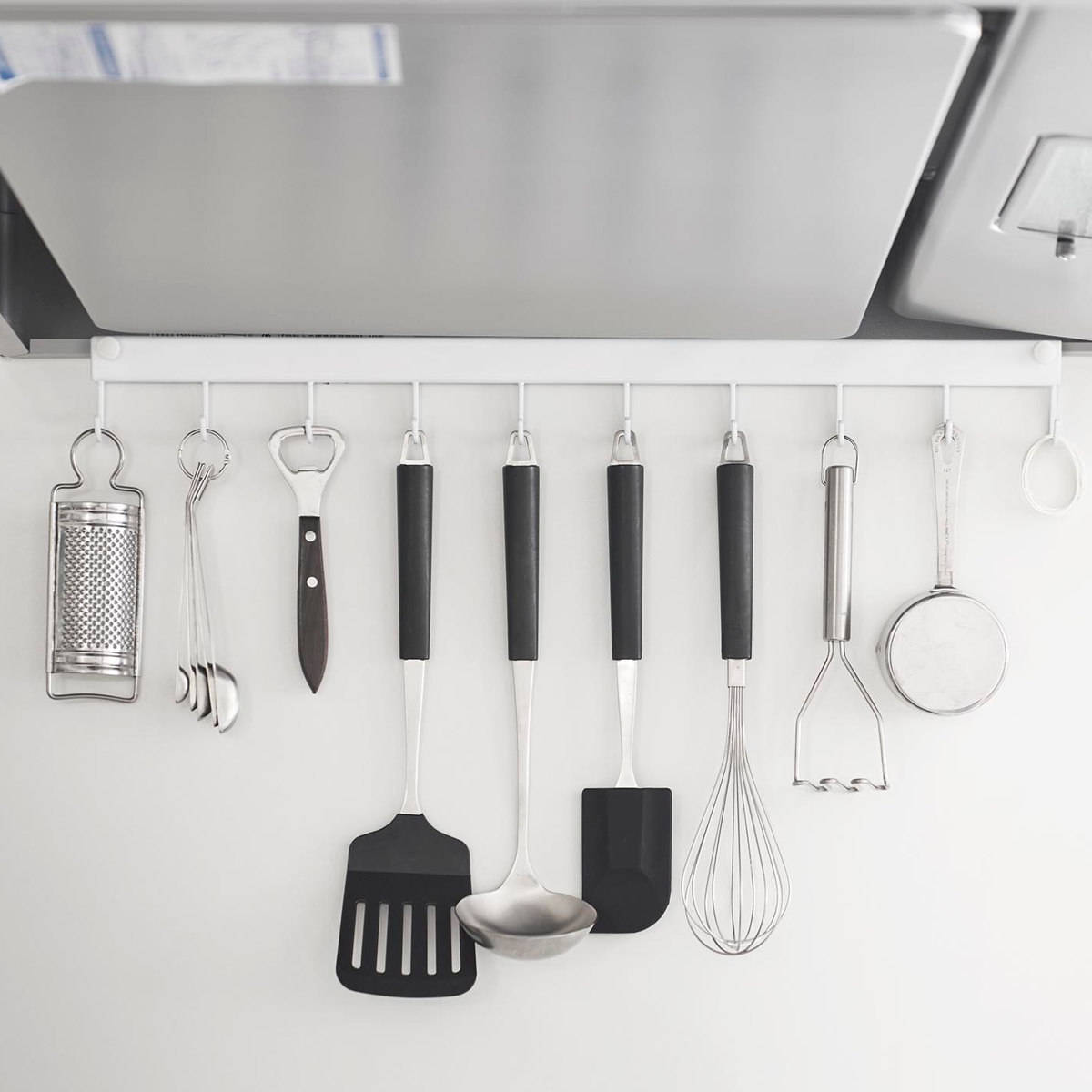 山崎実業 tower レンジフードフック タワー 10連 ( 4903208017435 タワーシリーズ レンジフード10連 10連フック フック レンジフック レンジハンガー キッチン収納 レンジフード ) 【ブラック】 ブラック