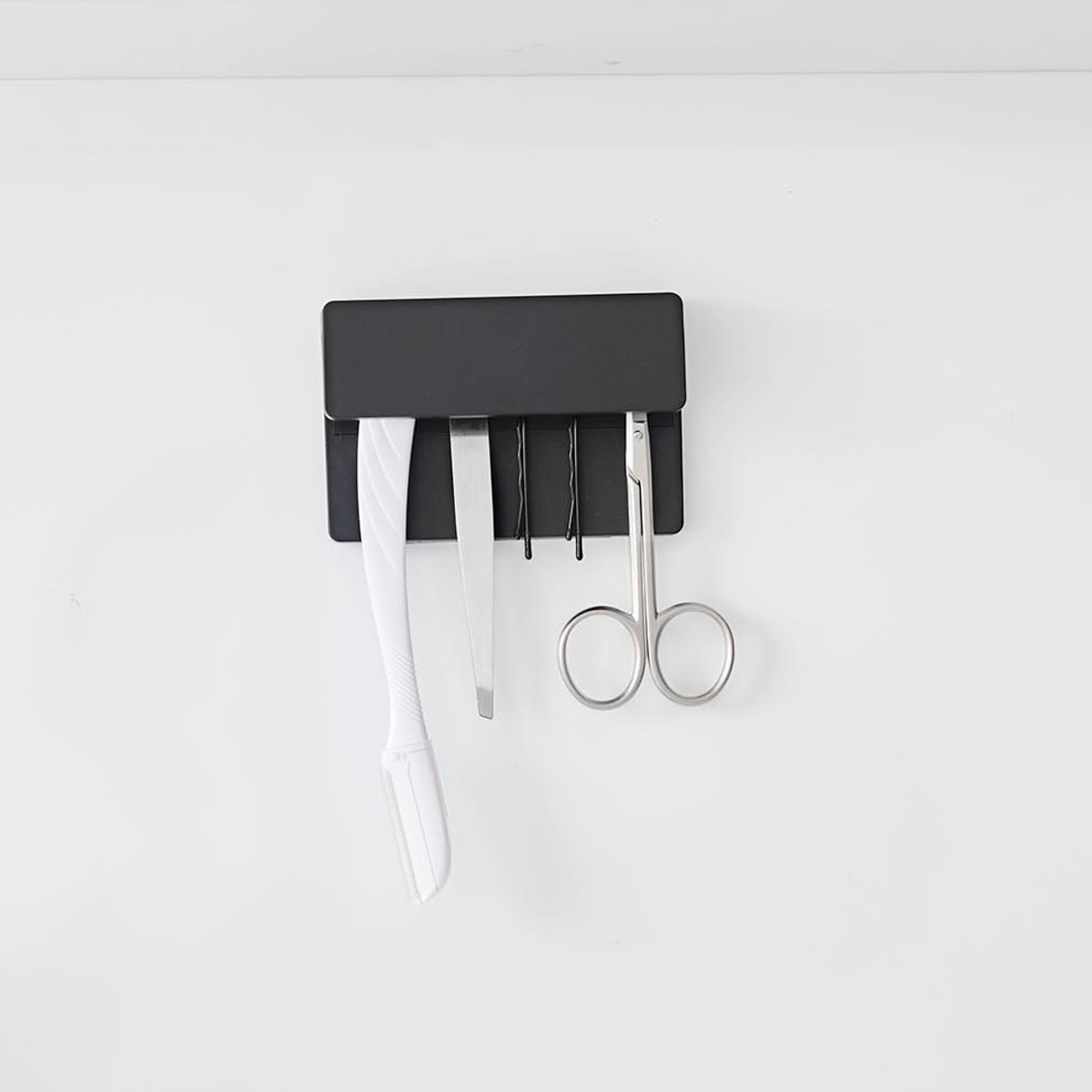 山崎実業 tower フィルムフック差し込み式歯ブラシ&チューブホルダー タワー W9 ( 4903208014953 タワーシリーズ フィルムフック 差し込み式 歯ブラシ&チューブ ホルダー 差し込み ) 【ホワイト】 ホワイト