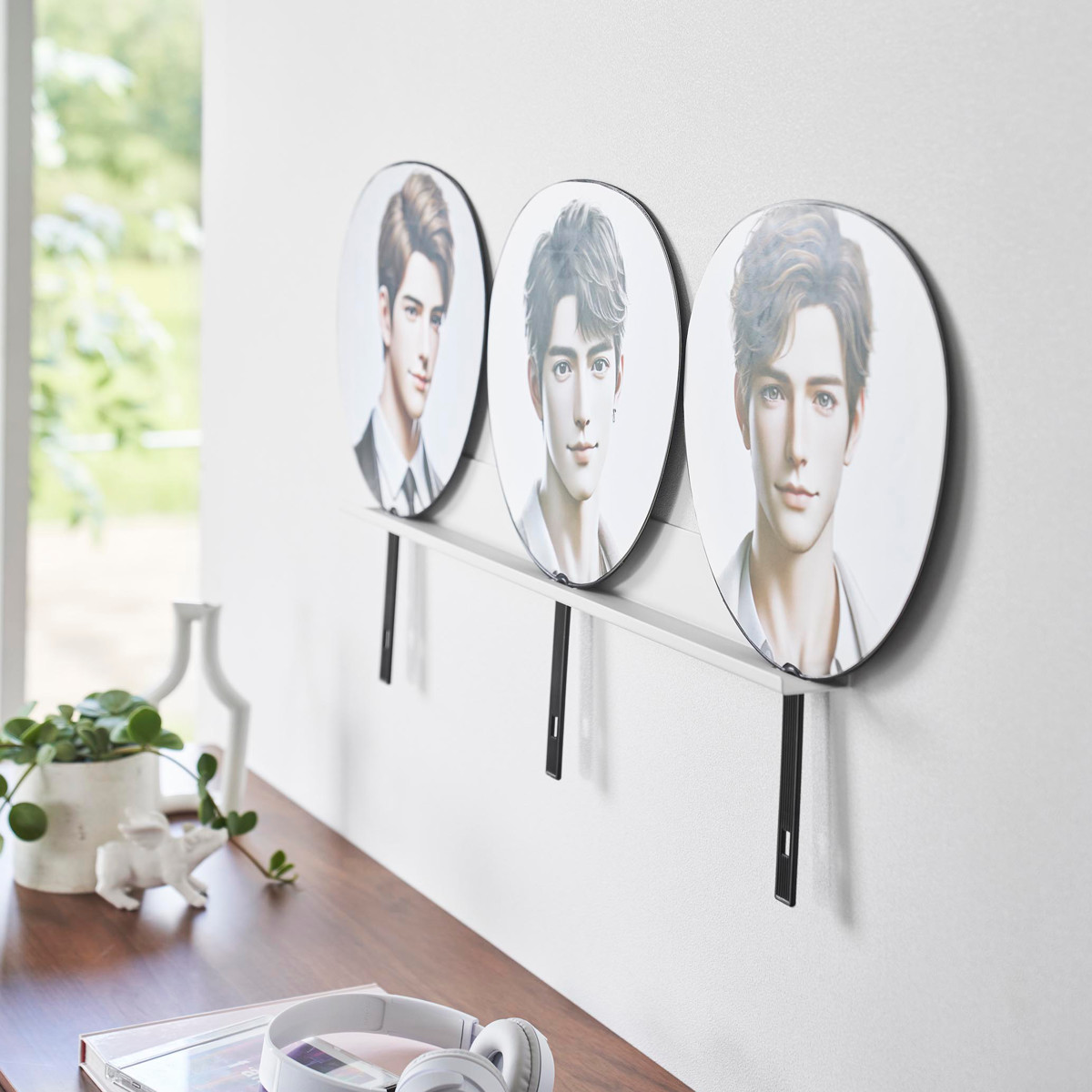 山崎実業 tower ウォール推し活ラック タワー 石こうボード壁対応 ( 4903208037440 タワーシリーズ ウォールラック ラック 推し活ラック ディスプレイ ウォール 壁面収納 収納 壁面 壁付け 棚 シェルフ 壁付け棚 小物置き ) 【ブラック】 ブラック