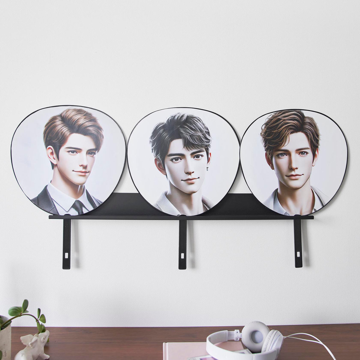 山崎実業 tower ウォール推し活ラック タワー 石こうボード壁対応 ( 4903208037440 タワーシリーズ ウォールラック ラック 推し活ラック ディスプレイ ウォール 壁面収納 収納 壁面 壁付け 棚 シェルフ 壁付け棚 小物置き ) 【ブラック】 ブラック