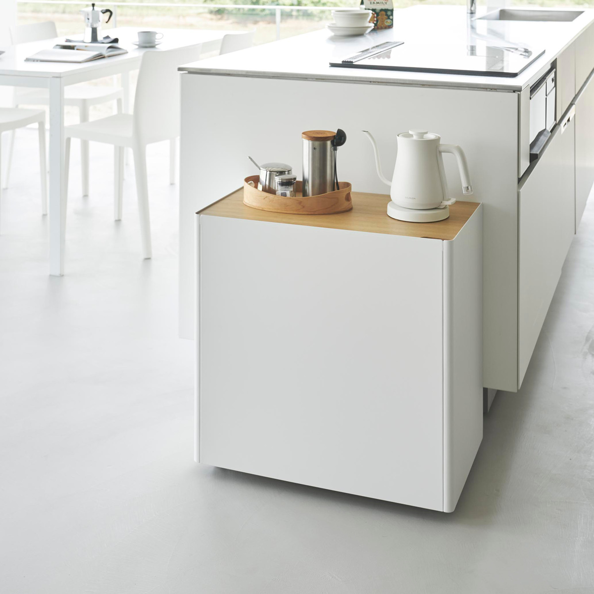 山崎実業 tower 隠せるテレワークワゴン タワー ( 4903208014243 タワーシリーズ テレワークワゴン ワゴン 隠せるワゴン テレワーク キャスター付きワゴン キャスター付き 隠す収納 収納 コンパクト ) 【ブラック】 ブラック