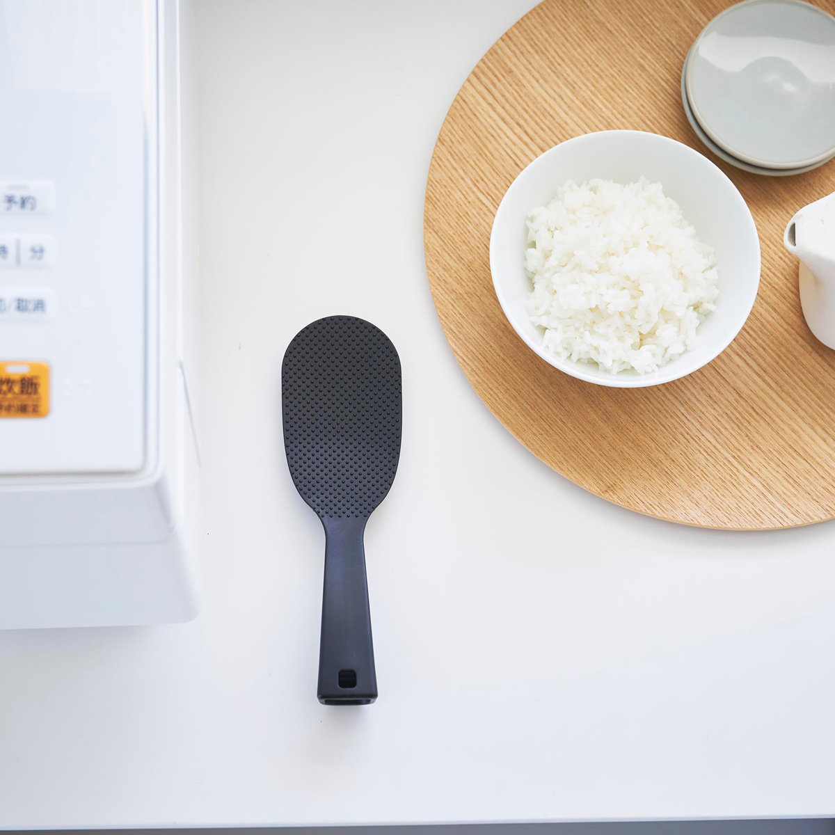 山崎実業 tower 立って置けるしゃもじ タワー スリム ( 4903208047586 タワーシリーズ しゃもじ 立つ 食洗機対応 立つしゃもじ シャモジ 杓文字 立つ杓文字 立つシャモジ 自立しゃもじ 食器洗い乾燥機 食器洗い乾燥機対応 置く ) 【ホワイト】 ホワイト