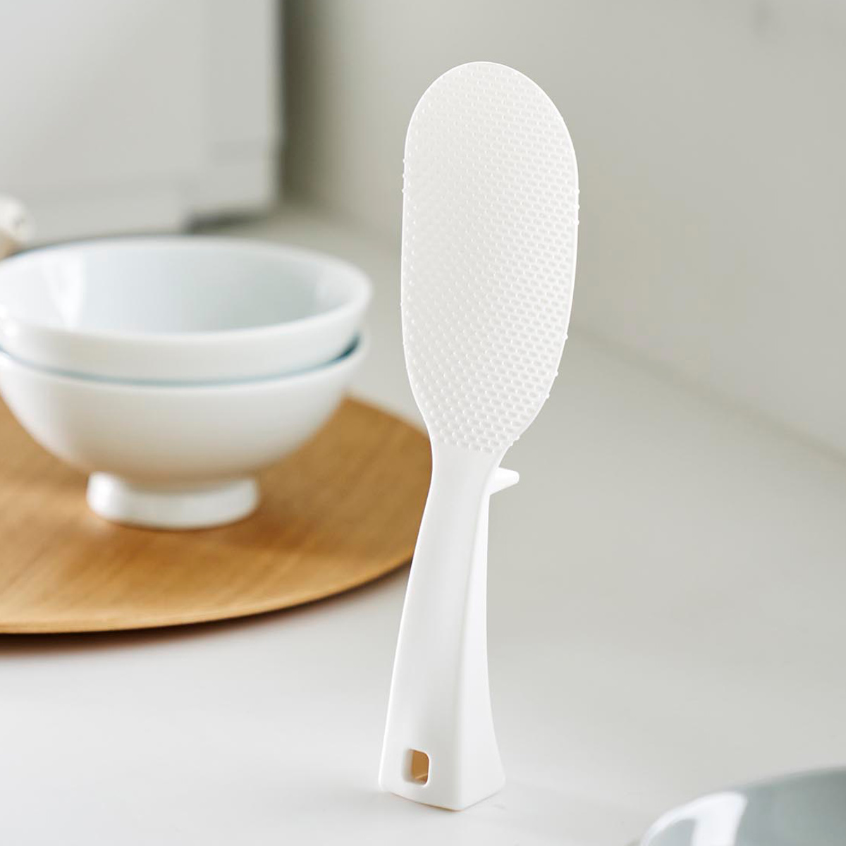 山崎実業 tower 立って置けるしゃもじ タワー スリム ( 4903208047586 タワーシリーズ しゃもじ 立つ 食洗機対応 立つしゃもじ シャモジ 杓文字 立つ杓文字 立つシャモジ 自立しゃもじ 食器洗い乾燥機 食器洗い乾燥機対応 置く ) 【ホワイト】 ホワイト