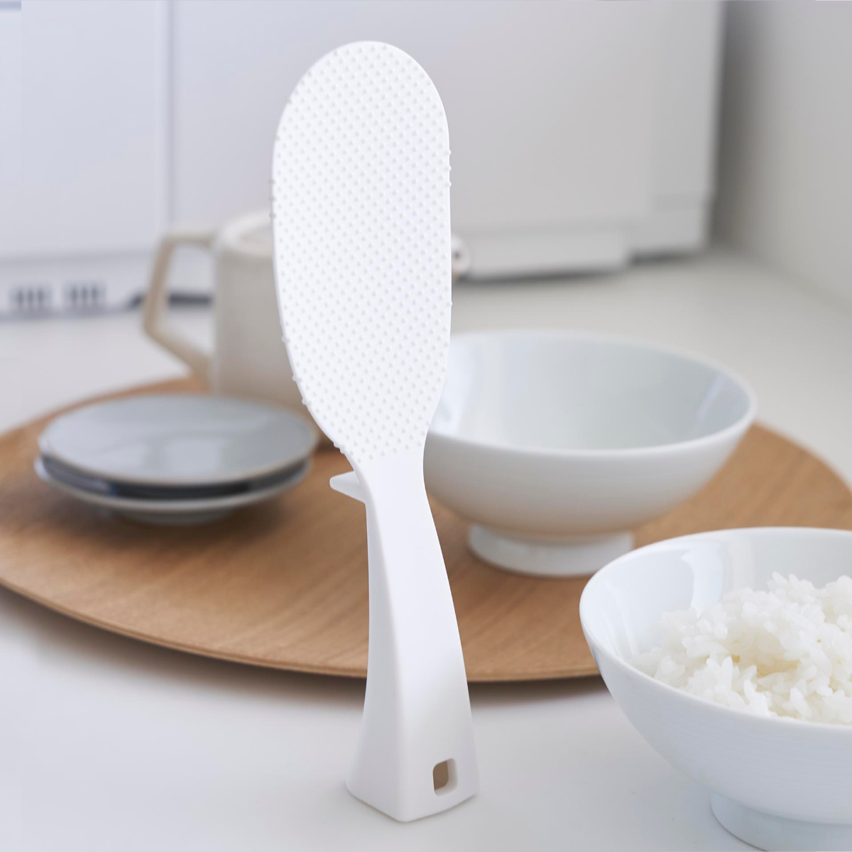 山崎実業 tower 立って置けるしゃもじ タワー スリム ( 4903208047586 タワーシリーズ しゃもじ 立つ 食洗機対応 立つしゃもじ シャモジ 杓文字 立つ杓文字 立つシャモジ 自立しゃもじ 食器洗い乾燥機 食器洗い乾燥機対応 置く ) 【ホワイト】 ホワイト