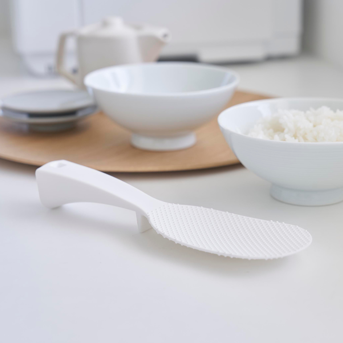 山崎実業 tower 立って置けるしゃもじ タワー スリム ( 4903208047586 タワーシリーズ しゃもじ 立つ 食洗機対応 立つしゃもじ シャモジ 杓文字 立つ杓文字 立つシャモジ 自立しゃもじ 食器洗い乾燥機 食器洗い乾燥機対応 置く ) 【ホワイト】 ホワイト