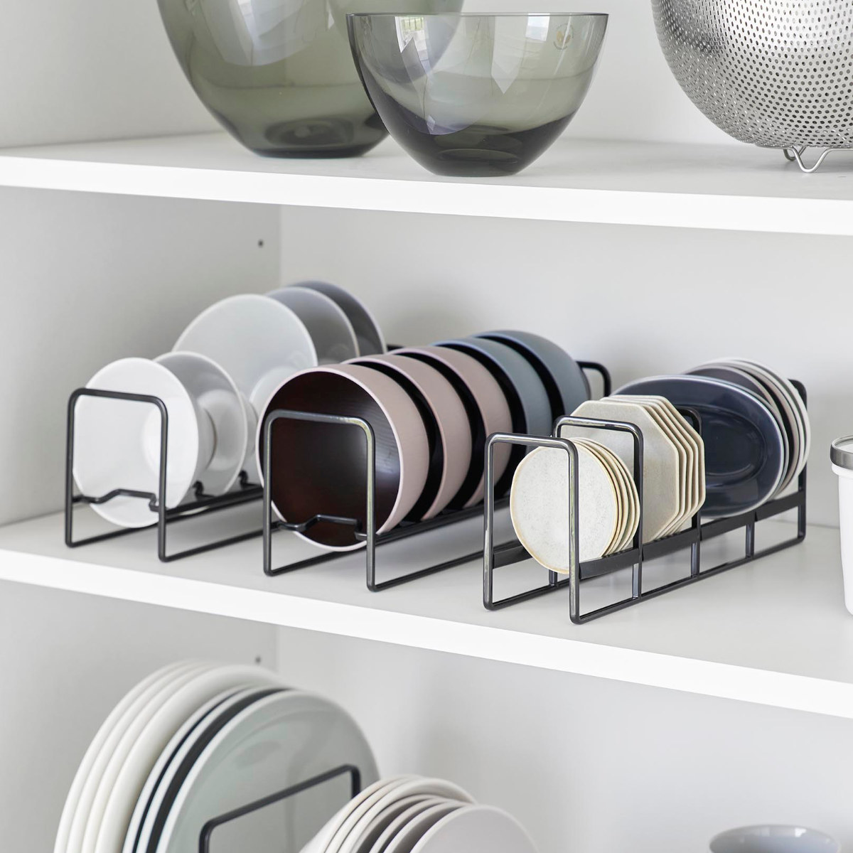 山崎実業 tower 豆皿収納ラック タワー ( 4903208013956 タワーシリーズ 豆皿 収納ラック 豆皿収納 お皿 スタンド 皿スタンド プレートスタンド 省スペース ディッシュ ラック 収納 食器 皿 食器立て 食器棚収納 プレート ) 【ホワイト】 ホワイト