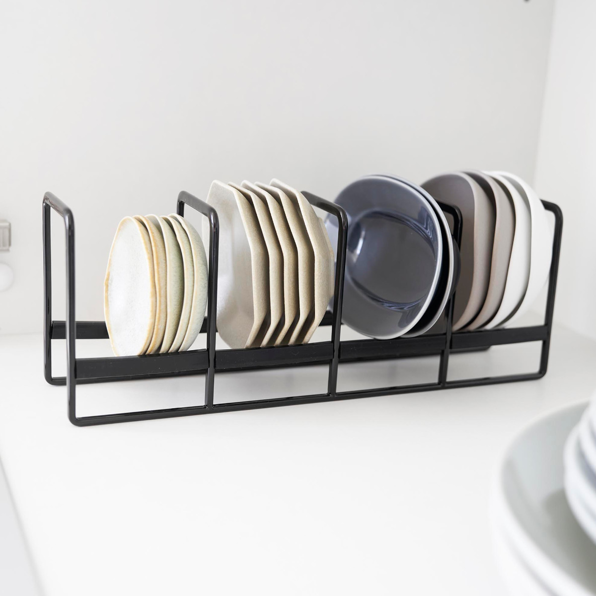 山崎実業 tower 豆皿収納ラック タワー ( 4903208013956 タワーシリーズ 豆皿 収納ラック 豆皿収納 お皿 スタンド 皿スタンド プレートスタンド 省スペース ディッシュ ラック 収納 食器 皿 食器立て 食器棚収納 プレート ) 【ホワイト】 ホワイト