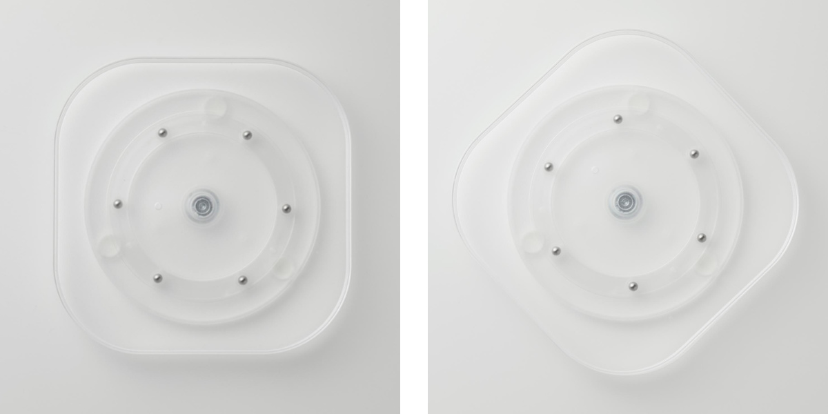 山崎実業 tower 冷蔵庫中回転式トレー タワー スクエア ( 4903208013222 タワーシリーズ 冷蔵庫中 回転式トレー 回転式 冷蔵庫 収納トレー トレー 収納 キッチン収納 調味料収納 冷蔵庫トレー ) 【ブラック】 ブラック