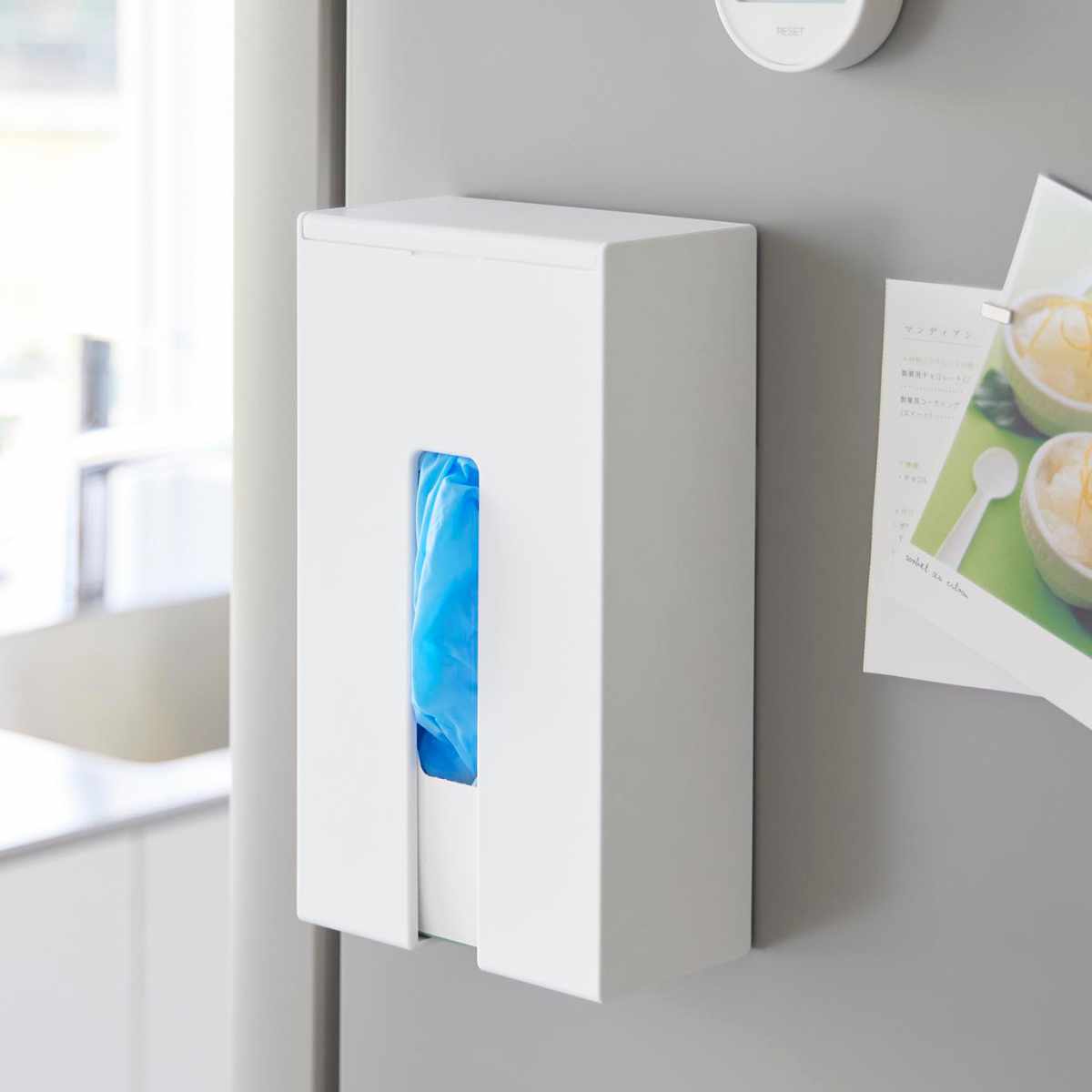 山崎実業 tower マグネット使い捨て手袋ホルダー タワー ( 4903208013796 タワーシリーズ 使い捨て手袋ホルダー マグネット ホルダー 使い捨て手袋 使い捨て手袋収納 収納 ストッカー コンパクト ) 【ホワイト】 ホワイト