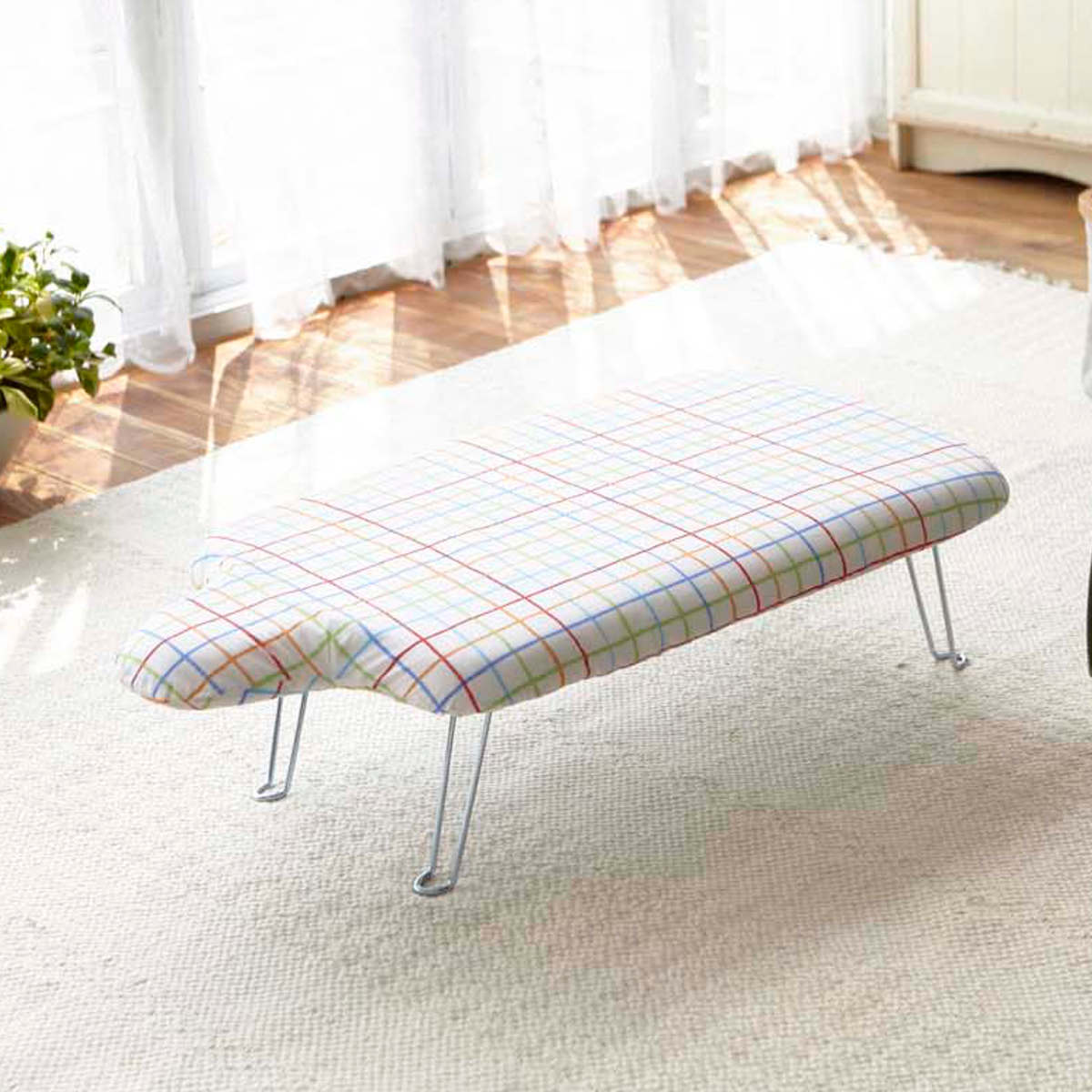 山崎実業 軽量人体型アイロン台フック付き レインボー ( 4903208078047 アイロン台 人体型 アイロンボード 脚付き 収納 コンパクト 折りたたみ アイロン掛け 作業台 )