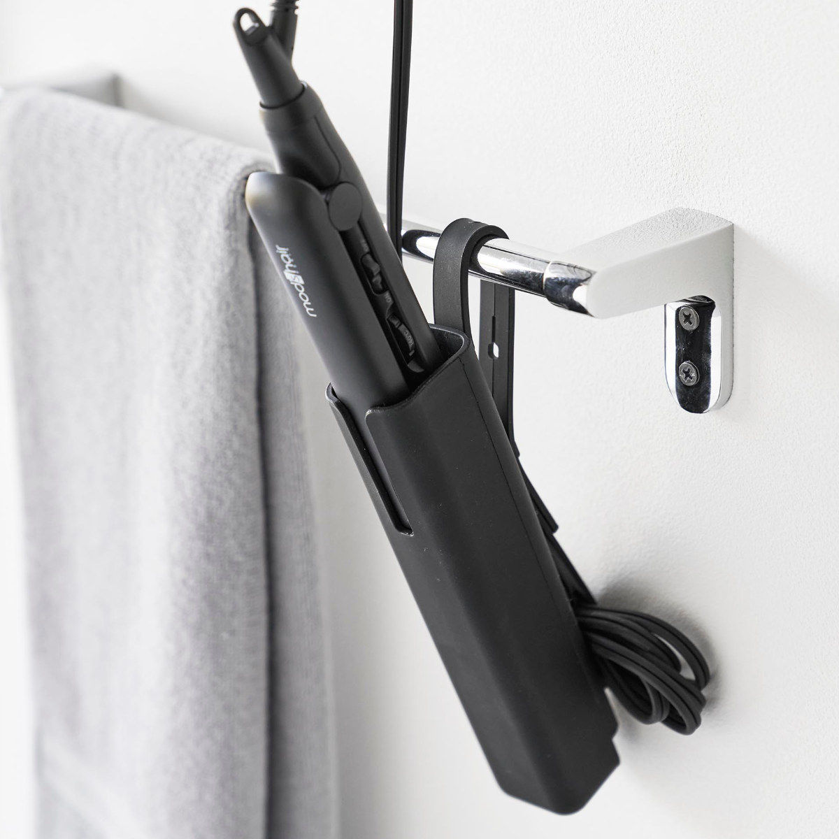 山崎実業 Beautes シリコーンヘアーアイロンカバー ボーテス L ( 4903208052986 ボーテスシリーズ シリコーンカバー ヘアーアイロンカバー ヘアアイロン ストレート カール コテ シリコンカバー シリコーン へアイロンカバー ) 【ブラック】 ブラック