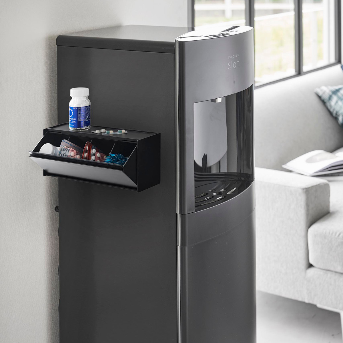 山崎実業 tower マグネットお薬&サプリメント収納ケース タワー ( 4903208013574 タワーシリーズ 収納ケース お薬&サプリメント収納ケース マグネット 壁面収納 壁面 浮かせて収納 浮かせる収納 磁石 ) 【ホワイト】 ホワイト