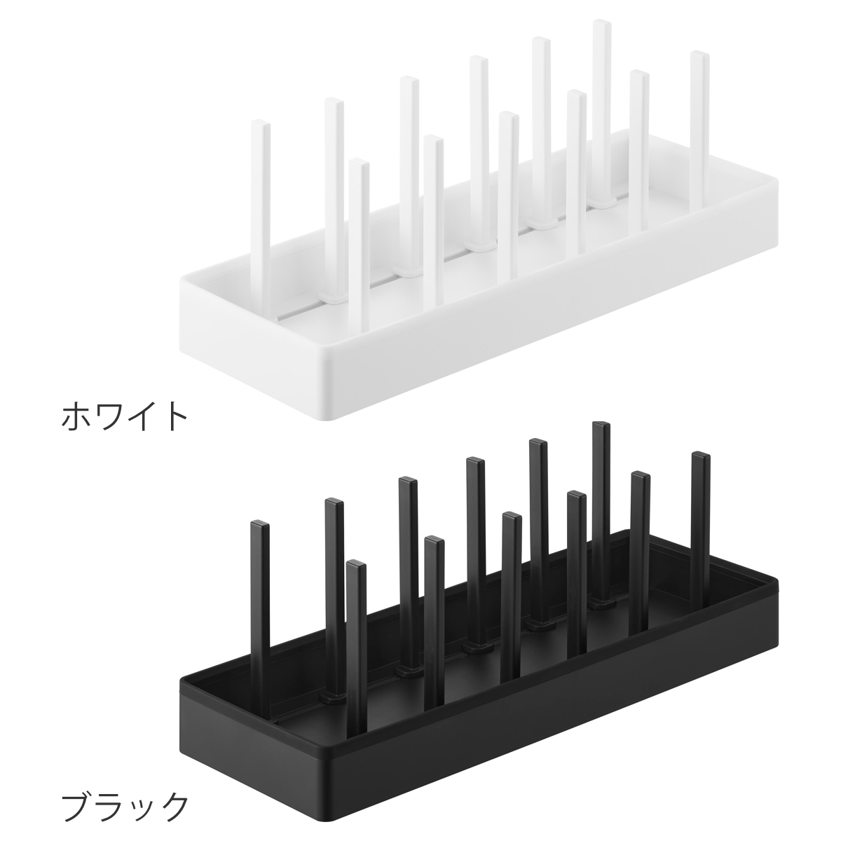 山崎実業 tower シンク下幅調節鍋蓋&フライパン収納スタンド タワー W40 ( 4903208013611 タワーシリーズ シンク下 鍋蓋&フライパン収納スタンド フライパンラック シンク下収納 鍋蓋立て 幅40cm ) 【ブラック】 ブラック