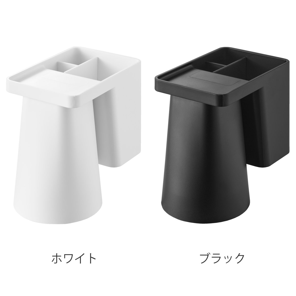 山崎実業 tower フィルムフック1人用歯ブラシホルダー&マグネットタンブラー タワー ( 4903208012959 タワーシリーズ 歯ブラシホルダー マグネットタンブラー フィルムフック フィルムフックホルダー 1人用 フック付き ) 【ブラック】 ブラック