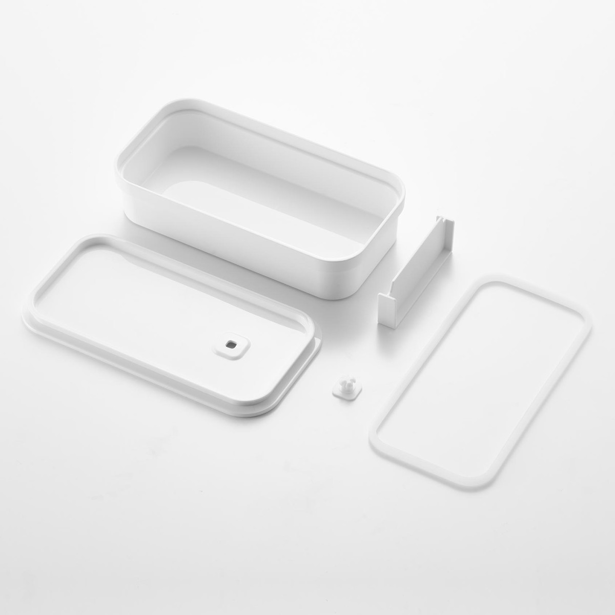 山崎実業 tower 冷凍ごはん用のザルがそのまま入るバルブ付き密閉ランチボックス タワー ( 4903208013635 タワーシリーズ ランチボックス 食洗機対応 電子レンジ対応 弁当箱 レンジ対応 食洗機 冷凍ご飯用ザル対応 ) 【ブラック】 ブラック