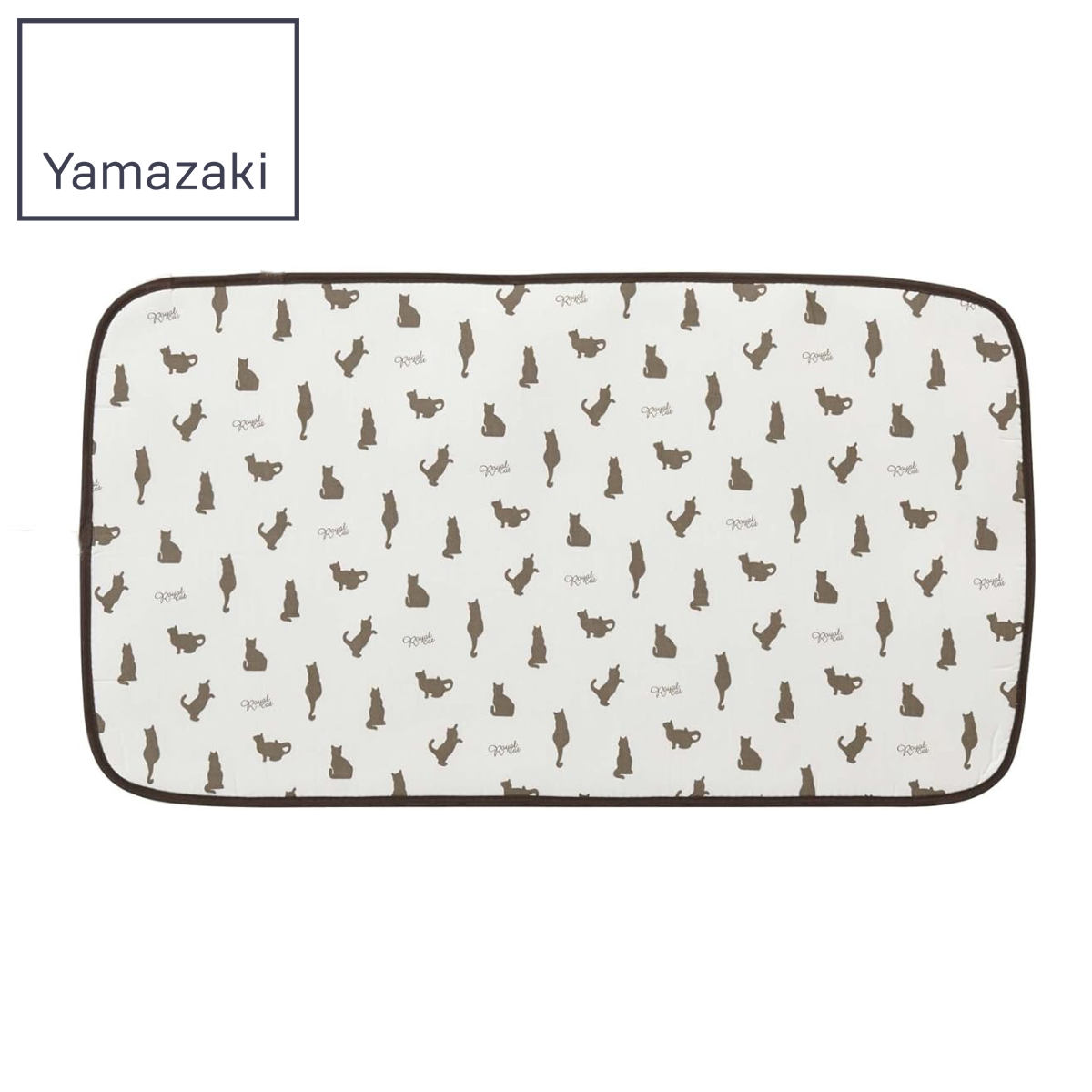 くるくるアイロンマット ネコ （ プレスマット アイロン掛け シート 山崎実業 収納 便利グッズ 猫 ねこ コンパクト アイロン台 ）