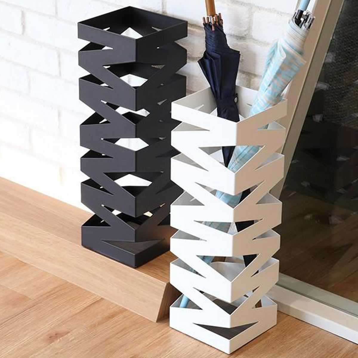 山崎実業 かさたて ロック ホワイト ( 4903208062053 かさたてロック 620 約8本 収納 スリム 傘 かさ立て かさ アンブレラスタンド 傘立 傘入れ 玄関 完成品 シンプル おしゃれ アンブレラホルダー カサ レインラック )