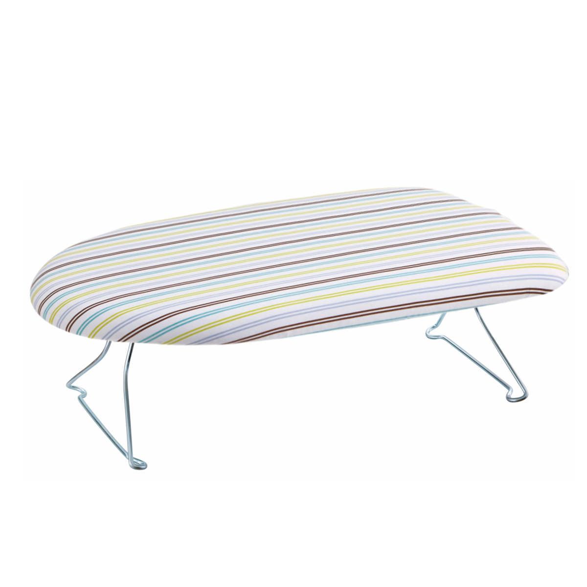 山崎実業 軽量スチールメッシュアイロン台 ストライプ ( 4903208074179 アイロン台 アイロン掛け 折りたたみ ストライプ柄 アイロン 台 作業台 スチールメッシュ構造 軽量 コンパクト )