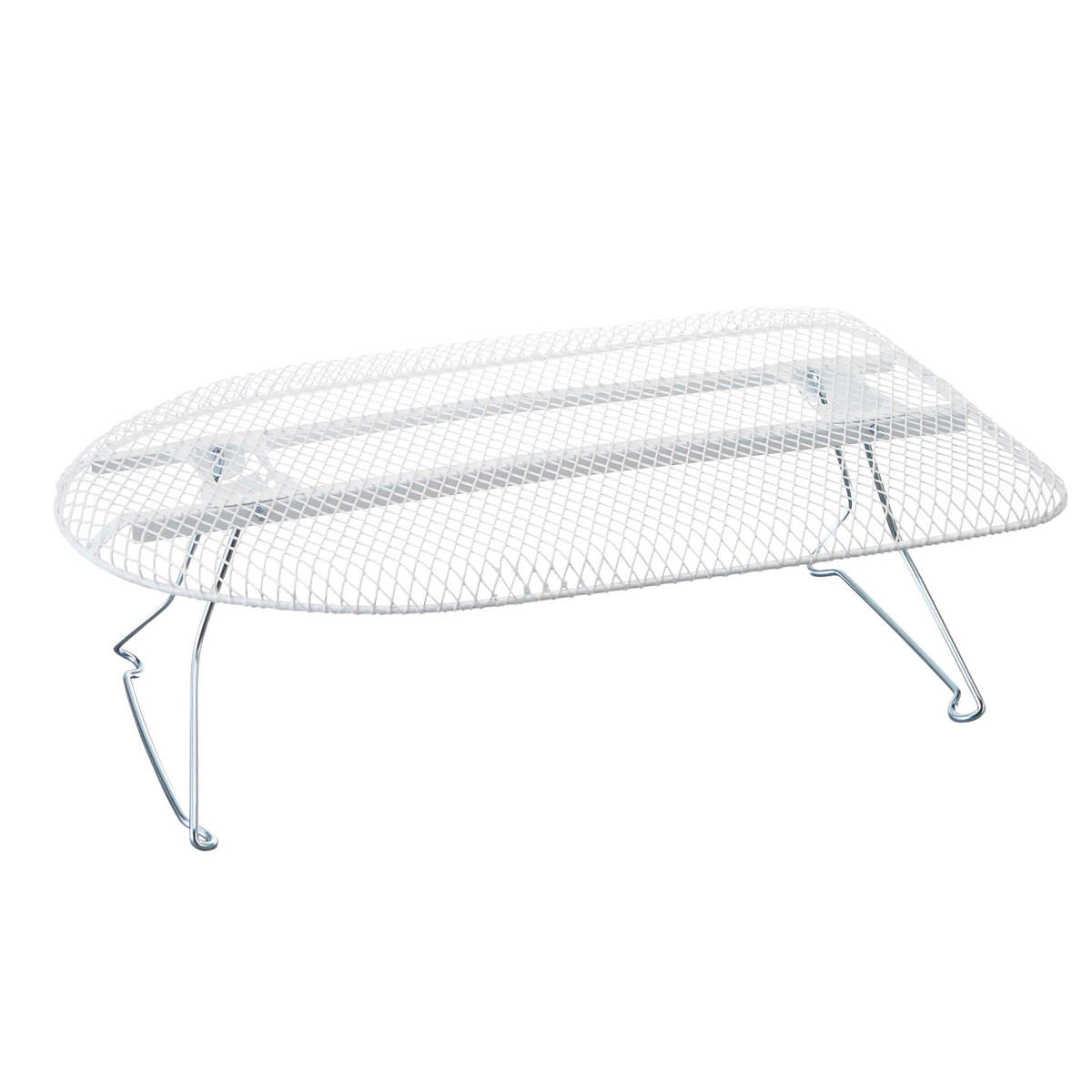 山崎実業 軽量スチールメッシュアイロン台 ストライプ ( 4903208074179 アイロン台 アイロン掛け 折りたたみ ストライプ柄 アイロン 台 作業台 スチールメッシュ構造 軽量 コンパクト )