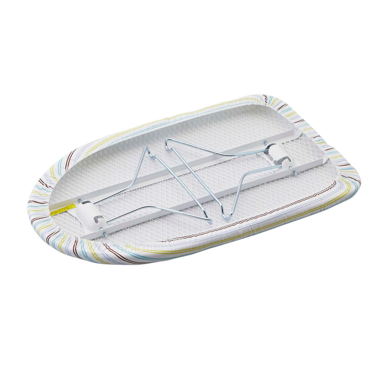 山崎実業 軽量スチールメッシュアイロン台 ストライプ ( 4903208074179 アイロン台 アイロン掛け 折りたたみ ストライプ柄 アイロン 台 作業台 スチールメッシュ構造 軽量 コンパクト )