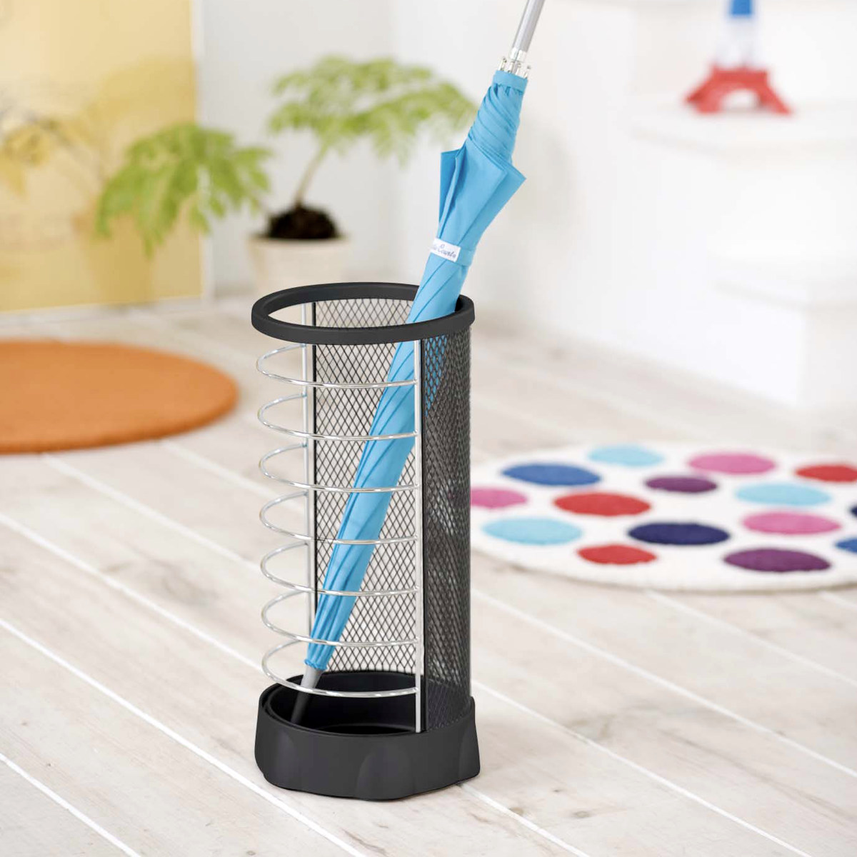 山崎実業 カサタテXチェンジ 丸型 ( 4903208061810 傘立て メッシュ 丸型 Xチェンジ 傘たて アンブレラスタンド傘 かさ立て 玄関 収納 おしゃれ スタンド カサ立て かさたて 傘置き 大容量 玄関収納 折りたたみ傘 ) 【ブラウン】 ブラウン