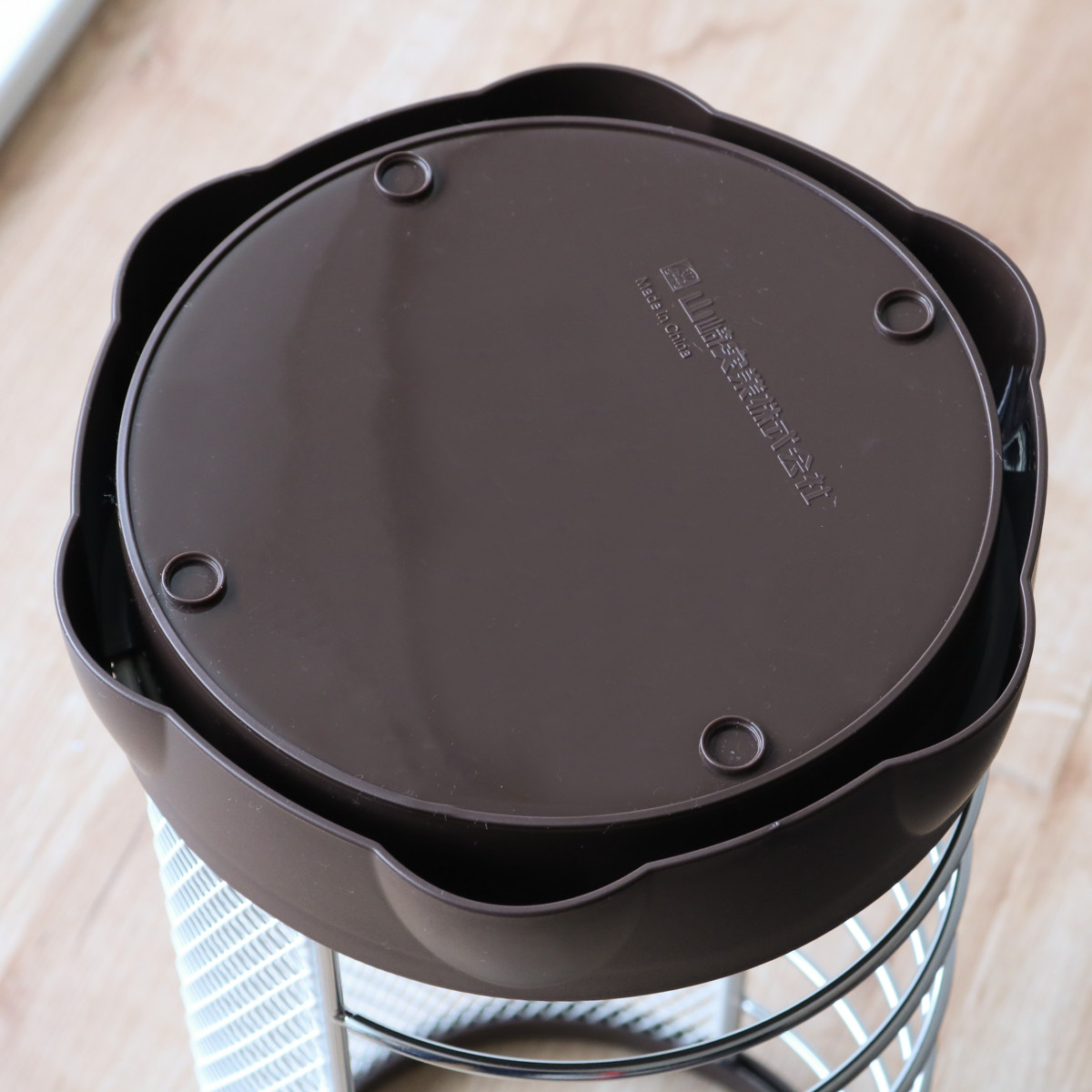 山崎実業 カサタテXチェンジ 丸型 ( 4903208061810 傘立て メッシュ 丸型 Xチェンジ 傘たて アンブレラスタンド傘 かさ立て 玄関 収納 おしゃれ スタンド カサ立て かさたて 傘置き 大容量 玄関収納 折りたたみ傘 ) 【ブラウン】 ブラウン