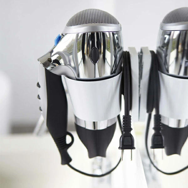 山崎実業 ウォールドライヤーホルダー ボーテス ( 4903208075848 ドライヤー収納 ドライヤー 収納 ホルダー 吸盤 鏡 ミラー ドライヤー置き ドライヤースタンド コード収納 洗面台 収納グッズ )