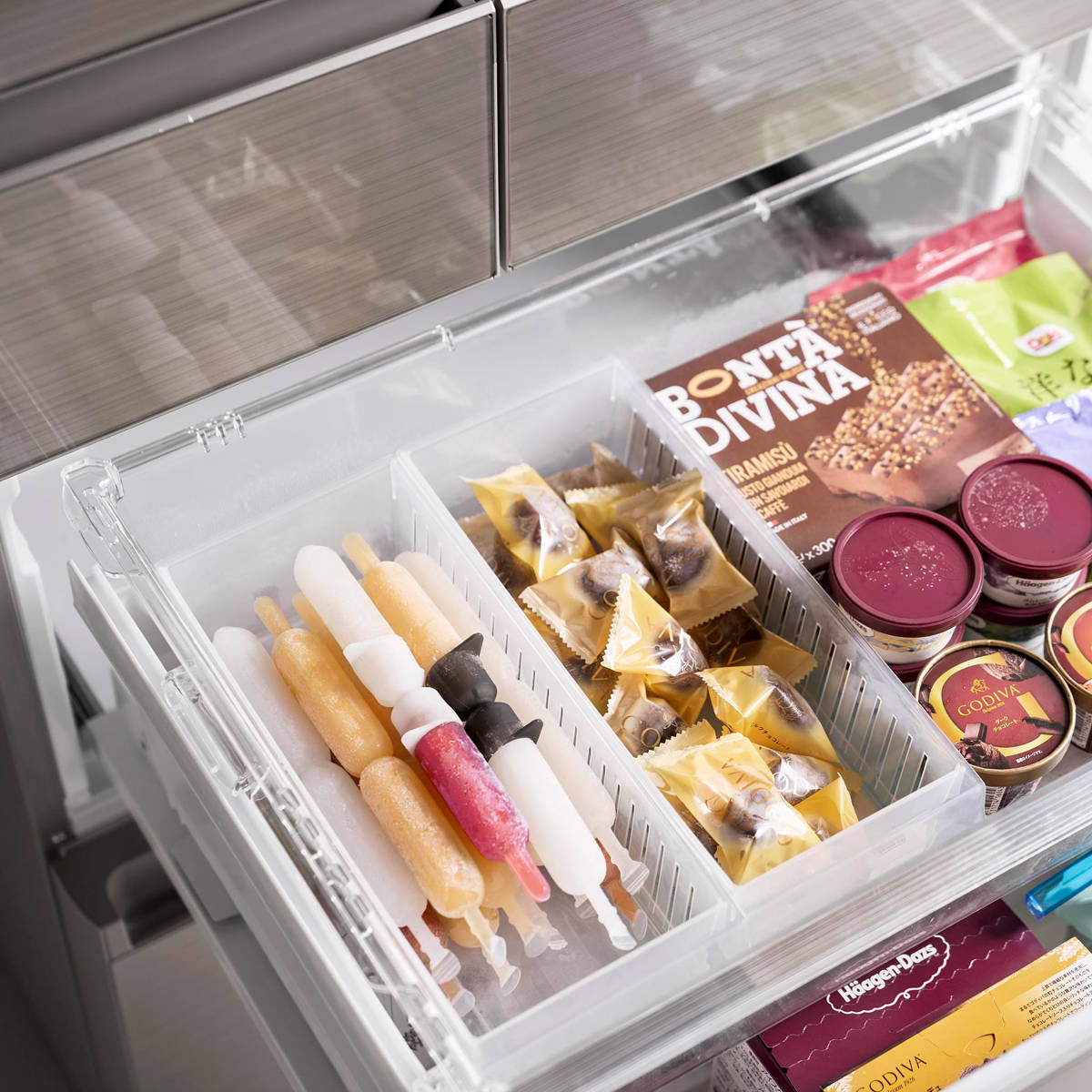 山崎実業 tower シリコーン折るポリジュースアイスカバー タワー 2色セット ホワイト&ブラック ( 4903208101639 タワーシリーズ 折るポリジュース 食洗機対応 シリコーン アイスカバー 2色 ホワイトとブラック セット 2色入り )