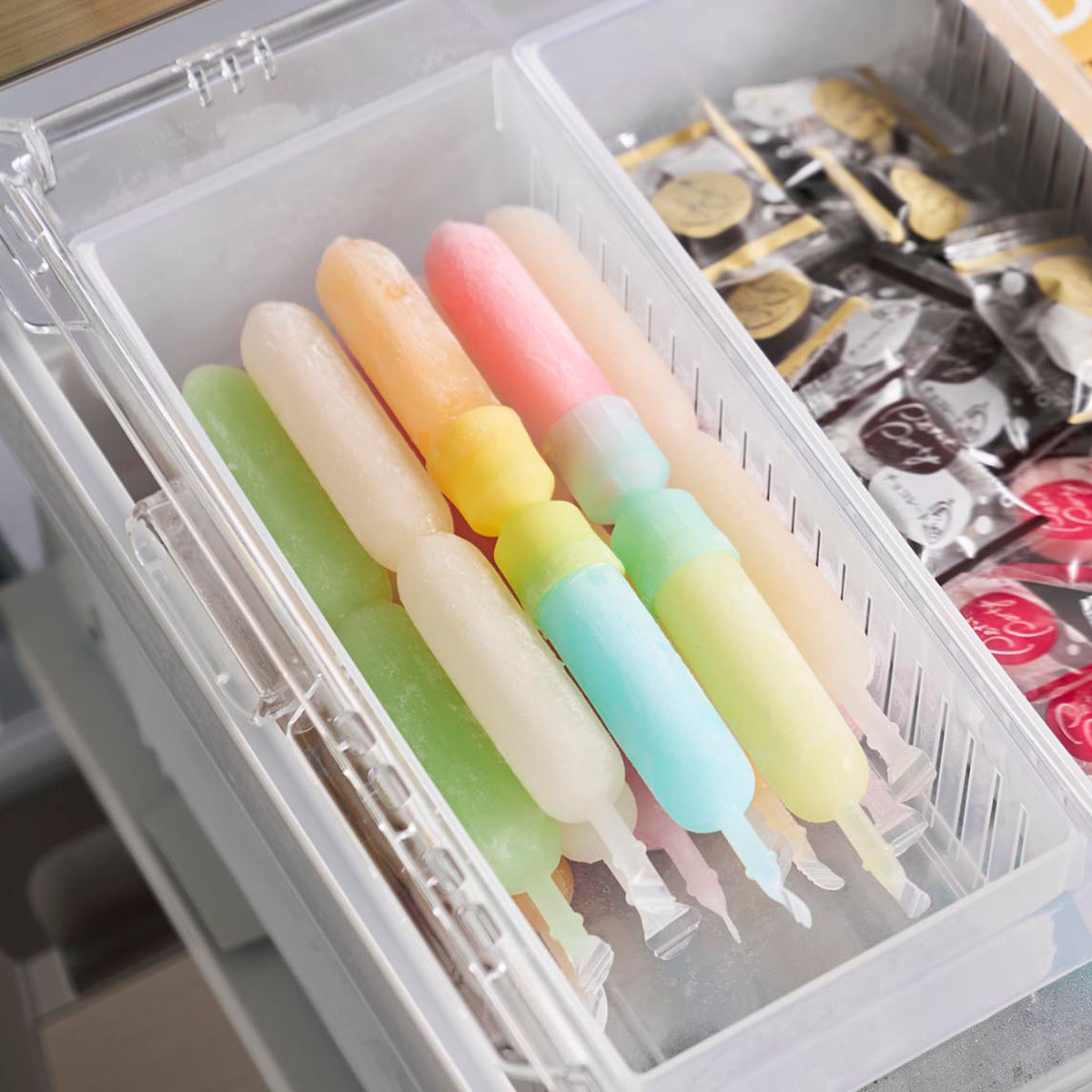 山崎実業 シリコーン折るポリジュースアイスカバー シャーベット 2色セット イエロー&ブルー ( 4903208101646 折るポリジュース 食洗機対応 シリコーン アイスカバー 2色 イエローとブルー セット 2色入り イエロー ブルー )