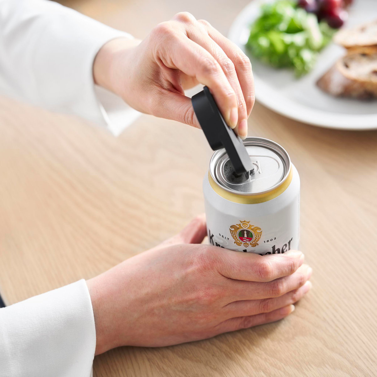 山崎実業 tower 持ち運べるキャップ・プルタブオープナー タワー ( 4903208102018 タワーシリーズ キャップオープナー プルタブオープナー キャップ プルタブ オープナー 持ち運べる ペットボトル フタ開け ストラップ付き ) 【ブラック】 ブラック