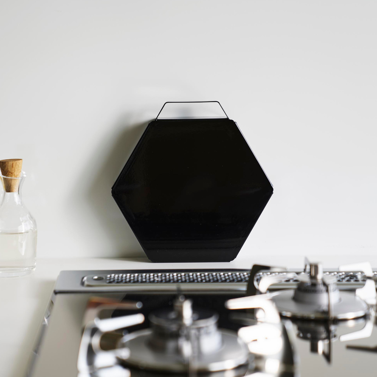 山崎実業 tower 立てて置ける五徳カバー タワー 2個セット ( 4903208014137 タワーシリーズ 五徳カバー コンロカバー ガスコンロカバー カバー コンロ用カバー コンパクト レンジカバー 2個 ) 【ホワイト】 ホワイト