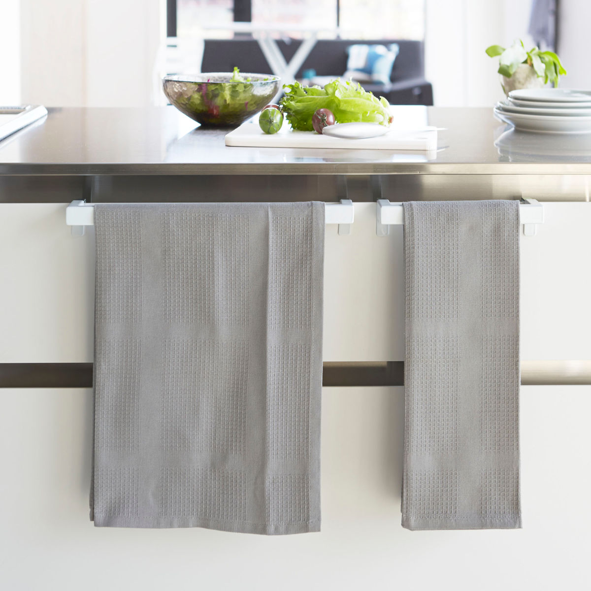 山崎実業 Plate タオルハンガーバー プレート ワイド ( 4903208047494 プレートシリーズ タオルバー ふきん掛け タオルホルダー 引っ掛け ドア用 タオル ハンガー キッチン収納 キッチンハンガー キッチン 収納 大きめ )