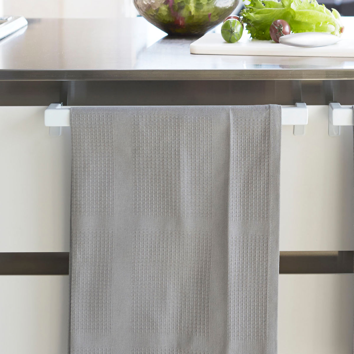 山崎実業 Plate タオルハンガーバー プレート ワイド ( 4903208047494 プレートシリーズ タオルバー ふきん掛け タオルホルダー 引っ掛け ドア用 タオル ハンガー キッチン収納 キッチンハンガー キッチン 収納 大きめ )