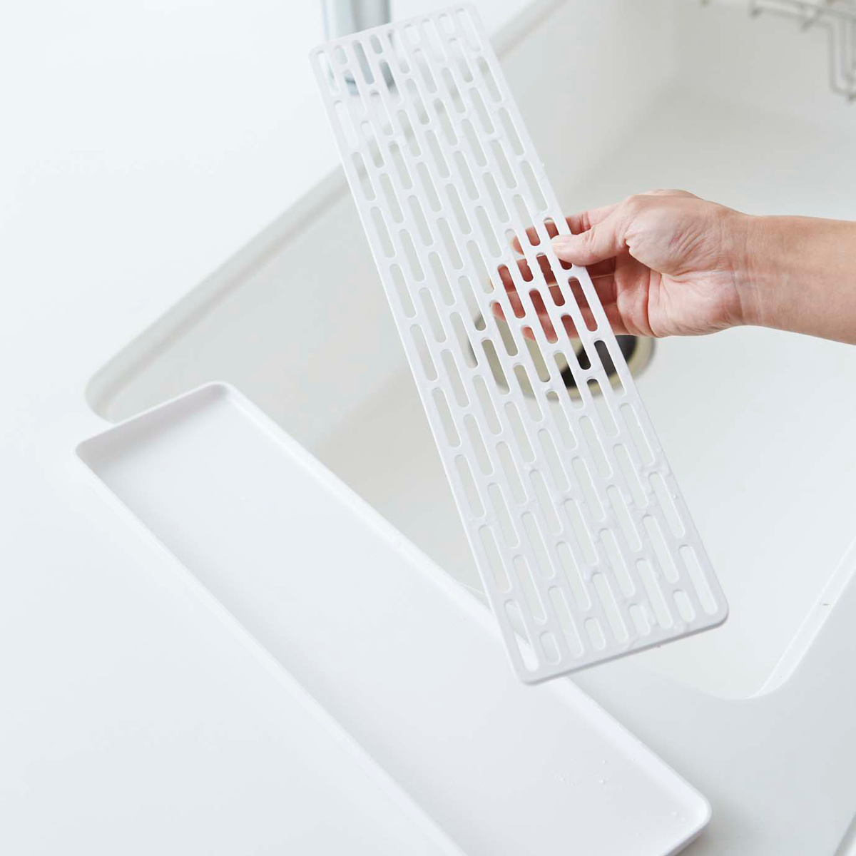 山崎実業 AQUA スリム グラス&マグスタンド アクア ( 4903208026215 アクアシリーズ グラス&マグ スタンド 水切り グラススタンド マグスタンド 水切りスタンド コップスタンド グラスホルダー コップホルダー 水切りトレイ )