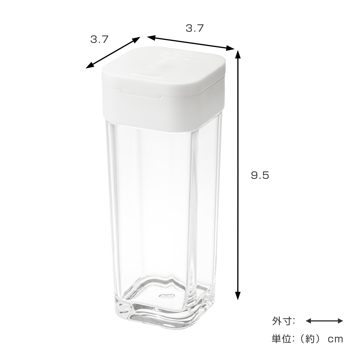 山崎実業 AQUA スパイスボトル アクア ( 4903208028806 アクアシリーズ 調味料入れ 調味料ボトル 調味料容器 スパイス ボトル 片手 スライド 調味料 容器 保存 )