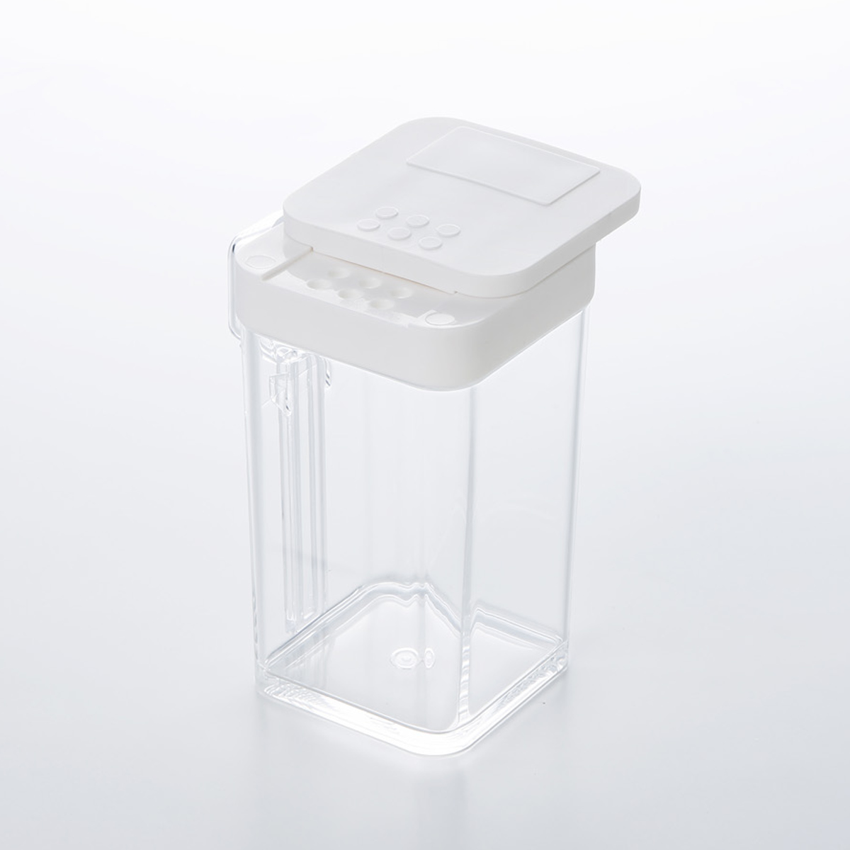 山崎実業 AQUA 小麦粉&スパイスボトル アクア ( 4903208032315 アクアシリーズ 小麦粉ボトル スパイスボトル 調味料ボトル 調味料容器 調味料ケース 調味料ストッカー スパイス ボトル 片手 スライド 調味料 スプーン付き )