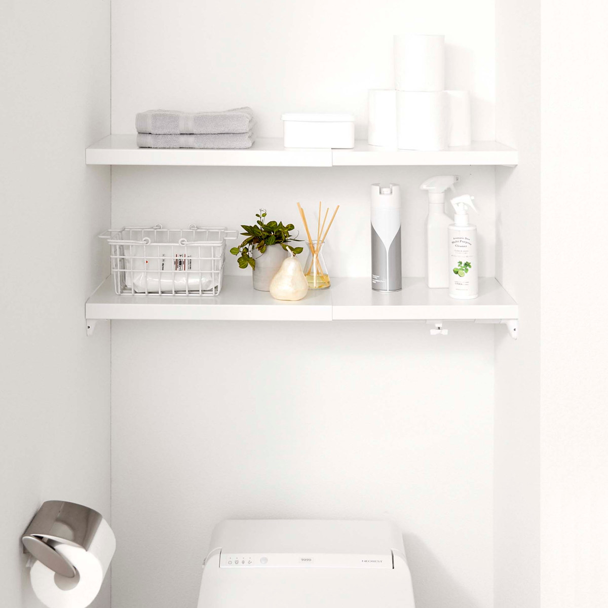 山崎実業 Plate 伸縮 つっぱり棒用棚板 プレート S ( 4903208053242 プレートシリーズ つっぱり棒用 棚板 伸縮棚板 突っ張り棒 棚 板 収納 突っ張り棚 つっぱり棚 収納棚 ラック 伸縮式 )