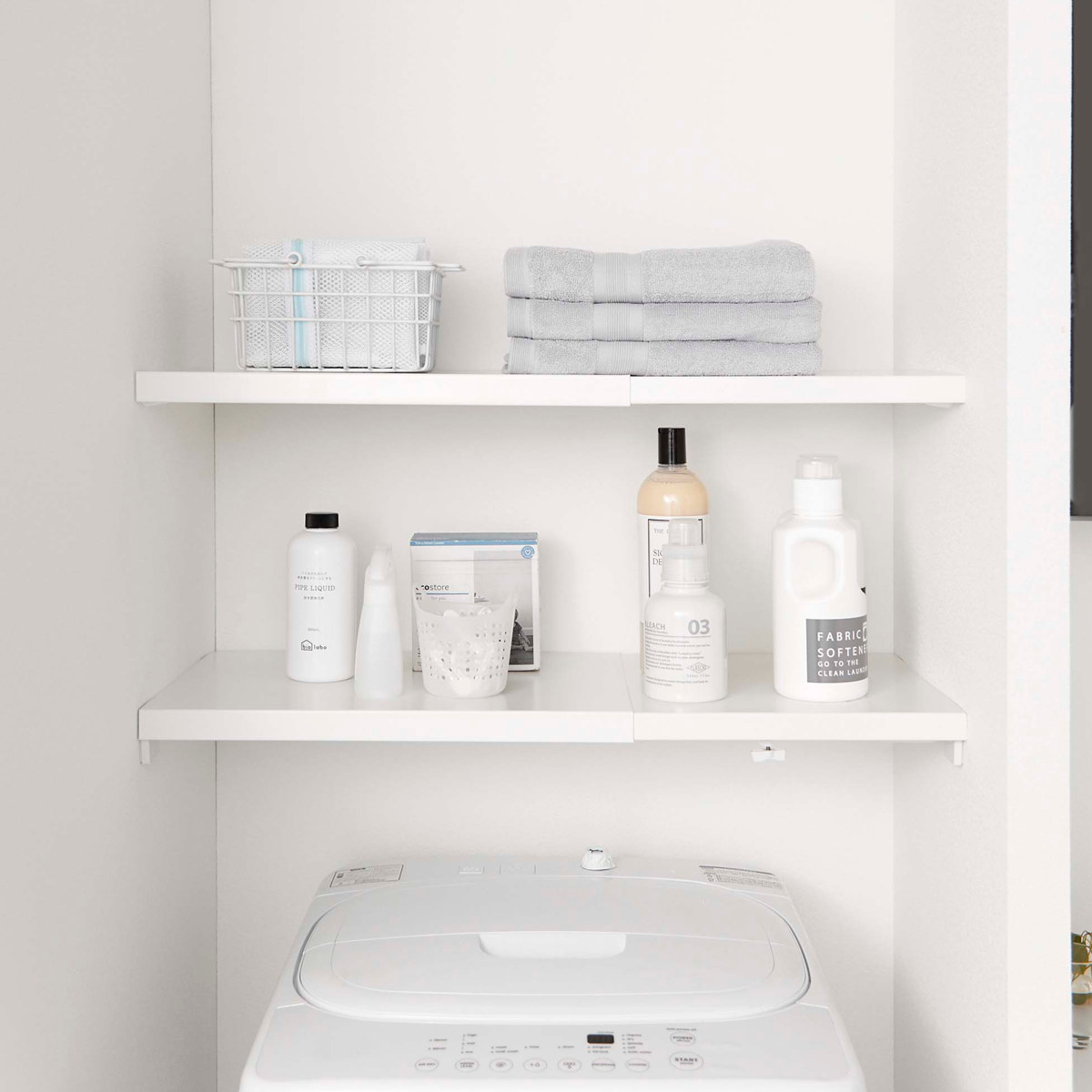 山崎実業 Plate 伸縮 つっぱり棒用棚板 プレート L ( 4903208053259 プレートシリーズ つっぱり棒用 棚板 伸縮棚板 突っ張り棒 棚 板 収納 突っ張り棚 つっぱり棚 収納棚 ラック 伸縮式 )