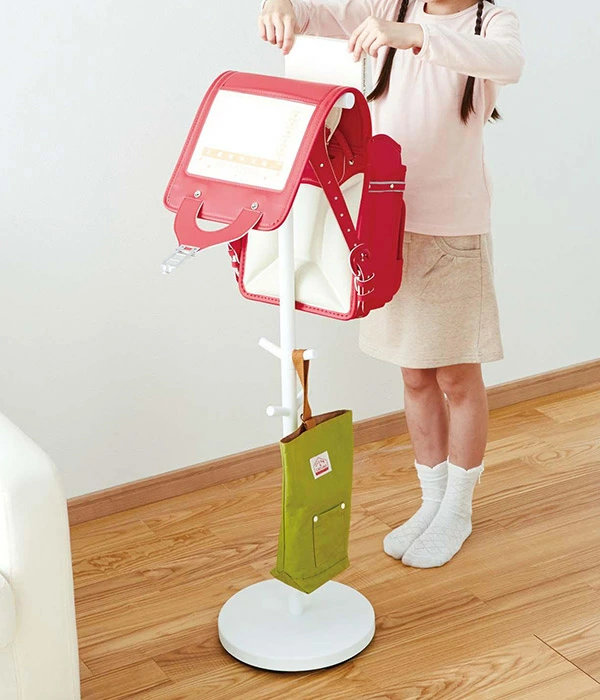 山崎実業 smart ランドセルスタンド スマート ( 4903208034944 ランドセル 収納 スタンド コンパクト ランドセル収納 帽子 カバン 幼稚園カバン 制服 子供用 スリム シンプル ) 【ホワイト】 ホワイト