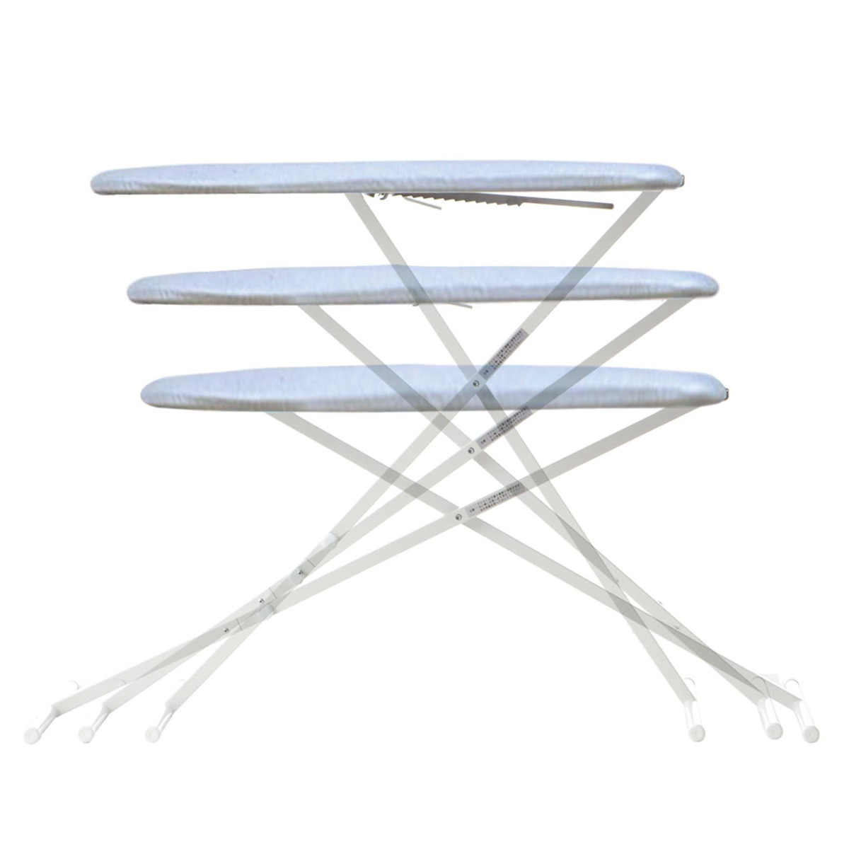 山崎実業 スタンド式スッキリプレス アルミコート ( 4903208026918 アイロン台 スチームアイロン スチールメッシュ アルミコーティング加工 アイロン 台 作業台 スタンド )