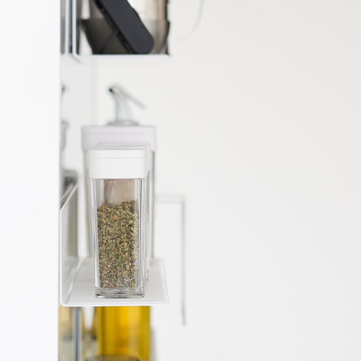 山崎実業 tower マグネットキッチン棚 タワー S ( 4903208100113 タワーシリーズ キッチン棚 キッチンラック マグネット 調味料ラック スパイスラック キッチン 棚 磁石 キッチン収納 ウォールラック 壁面収納 収納 ラック ) 【ホワイト】 ホワイト