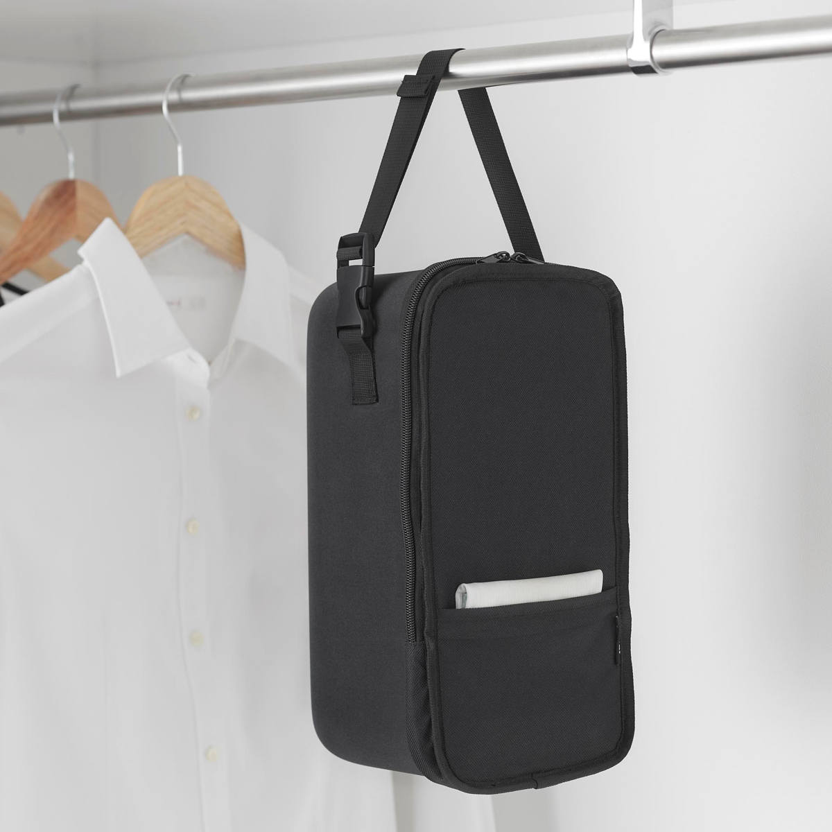 山崎実業 tower スチームアイロン収納ケース タワー ( 4903208101370 タワーシリーズ アイロン収納ケース スチームアイロン 収納ケース アイロン収納 アイロンケース アイロン 収納 アイロン小物 ケース ) 【ブラック】 ブラック