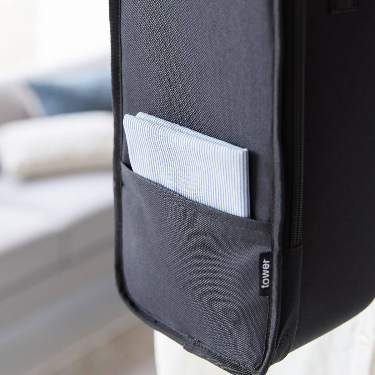 山崎実業 tower スチームアイロン収納ケース タワー ( 4903208101370 タワーシリーズ アイロン収納ケース スチームアイロン 収納ケース アイロン収納 アイロンケース アイロン 収納 アイロン小物 ケース ) 【ブラック】 ブラック