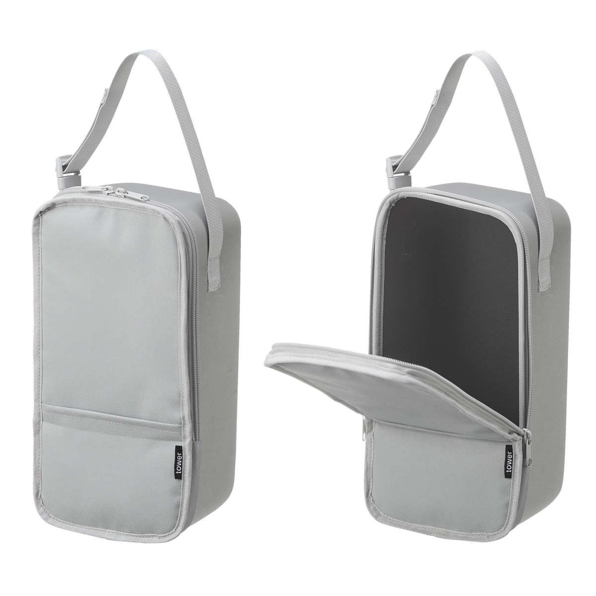 山崎実業 tower スチームアイロン収納ケース タワー ( 4903208101370 タワーシリーズ アイロン収納ケース スチームアイロン 収納ケース アイロン収納 アイロンケース アイロン 収納 アイロン小物 ケース ) 【ブラック】 ブラック