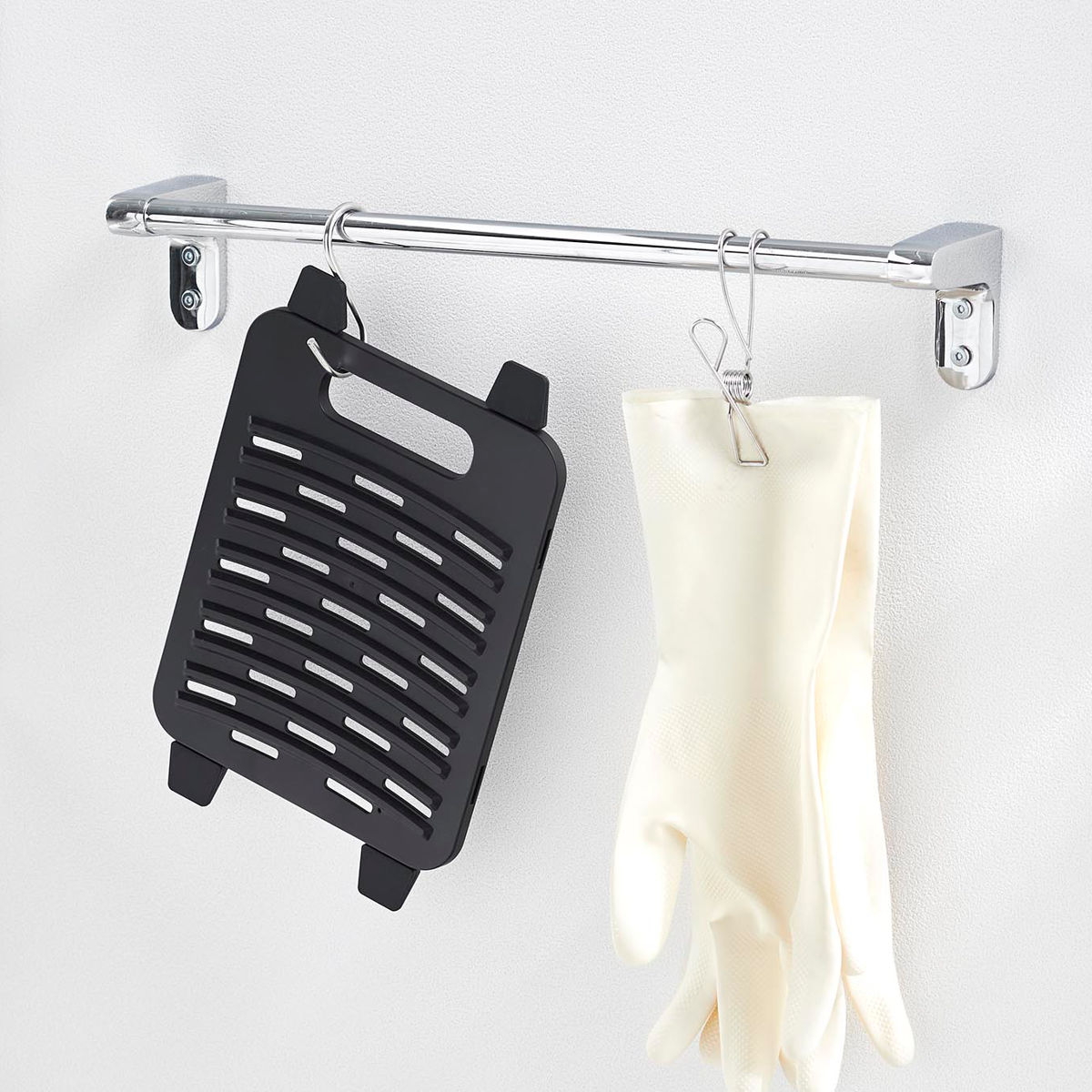 山崎実業 tower バケツで使える洗濯&浸け置き板 タワー ( 4903208101332 タワーシリーズ 洗濯板 浸け置き板 浸け置き ウォッシュボード 洗濯ボード バケツで使える 洗濯&浸け置きシリコーン 浸けおき ストッパー付き ) 【ブラック】 ブラック