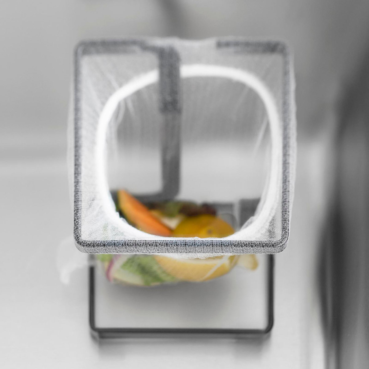 山崎実業 tower コーナーに置ける水切りネットホルダー タワー スクエア ( 4903208102056 タワーシリーズ 水切りネットホルダー 四角 コーナーに置ける 水切りネット ホルダー コーナー コンパクト シンク コーナーラック ) 【ホワイト】 ホワイト